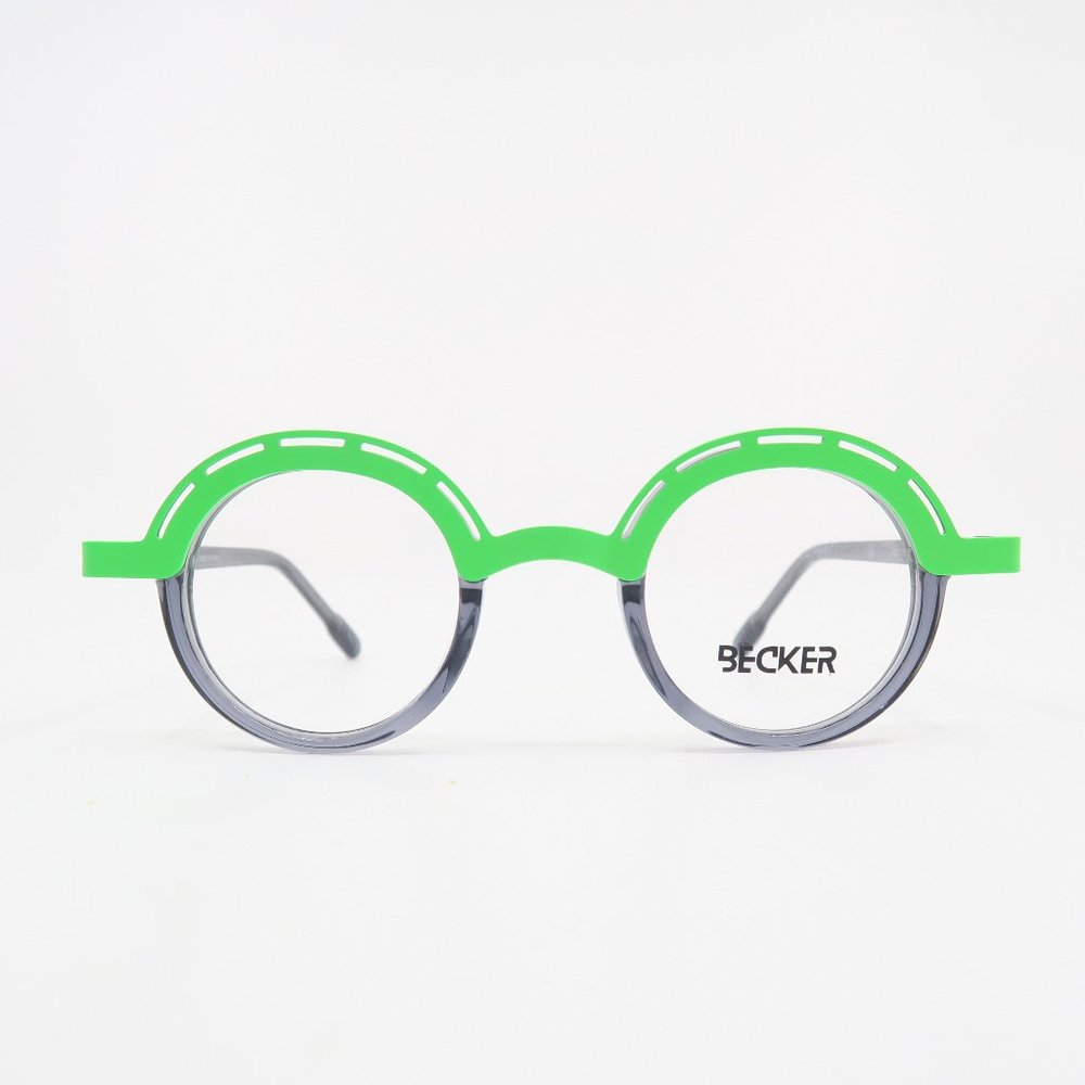 Becker MB 1176 C4 43mm Green-Gray Trendy Fashion New Eyeglasses Collection.